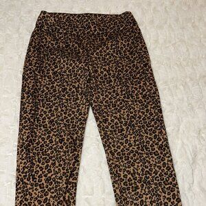 Leopard Print Pants, Size M